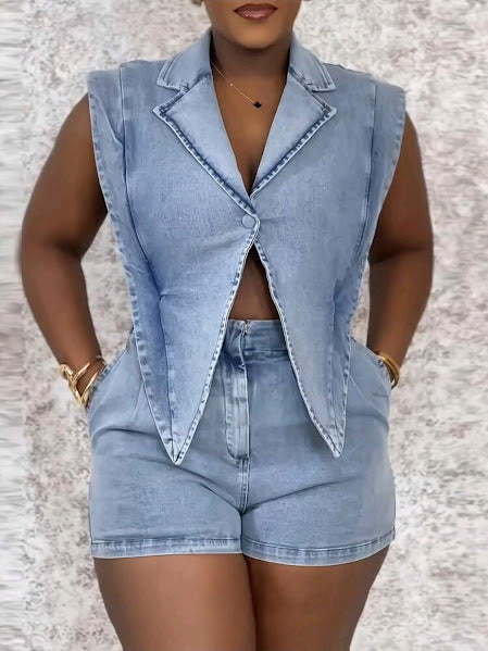 Jean Denim Dime Romper