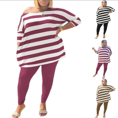 Everyday Klass Striped Tunic Set
