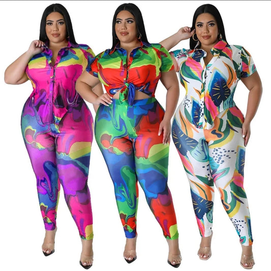 Color Burst Two-Piece Set