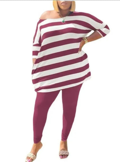 Everyday Klass Striped Tunic Set