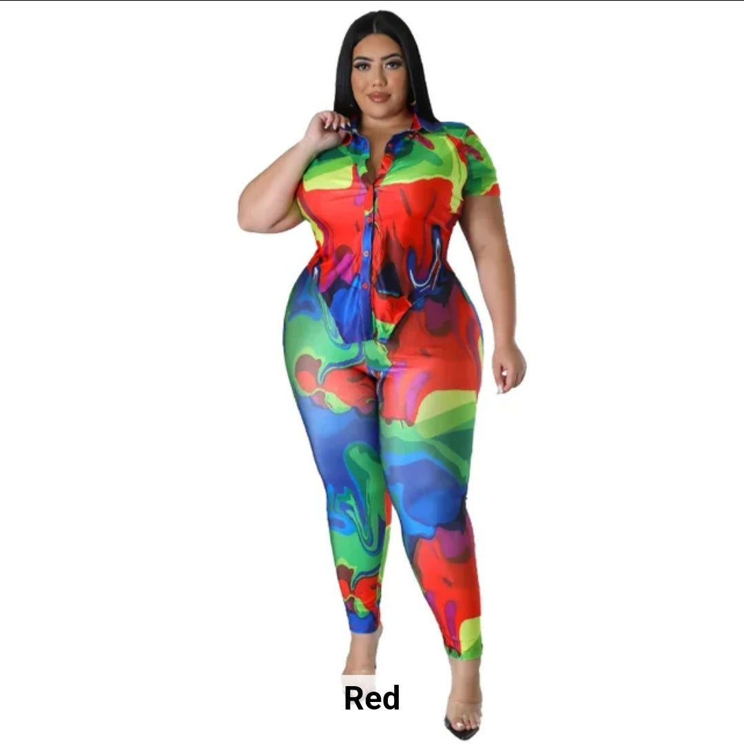 Color Burst Two-Piece Set