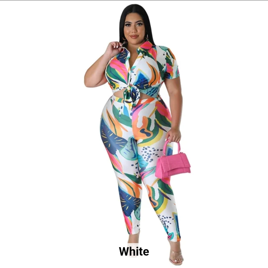 Color Burst Two-Piece Set