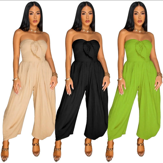 Island Breeze Bow Jumpsuit
